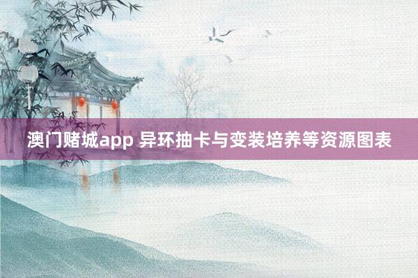 澳门赌城app 异环抽卡与变装培养等资源图表