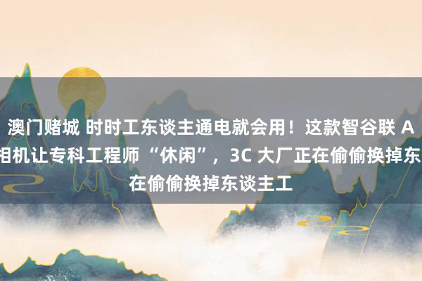 澳门赌城 时时工东谈主通电就会用！这款智谷联 AI 视觉相机让专科工程师 “休闲”，3C 大厂正在偷偷换掉东谈主工