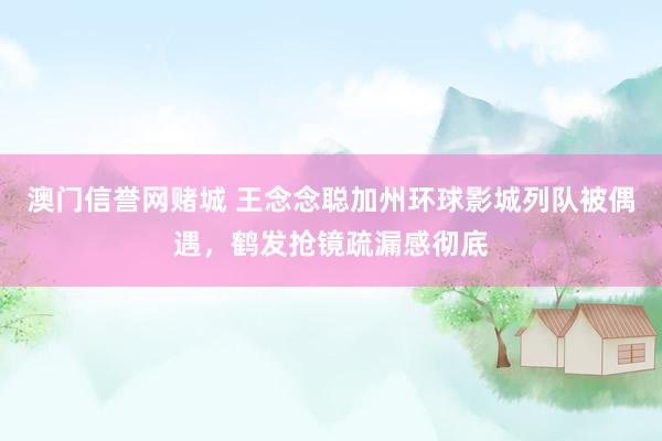 澳门信誉网赌城 王念念聪加州环球影城列队被偶遇，鹤发抢镜疏漏感彻底
